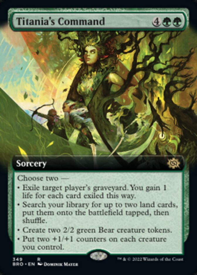 Titania's Command (Extended Art) [The Brothers' War] | Good Games Cannington