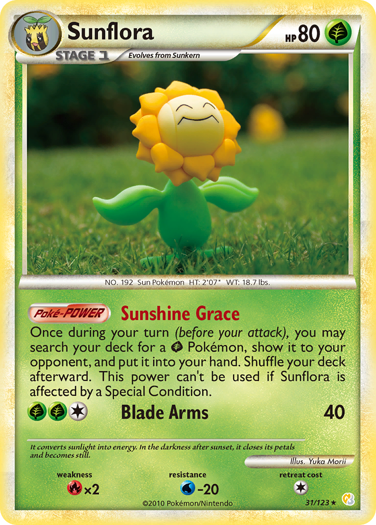 Sunflora (31/123) [HeartGold & SoulSilver: Base Set] | Good Games Cannington