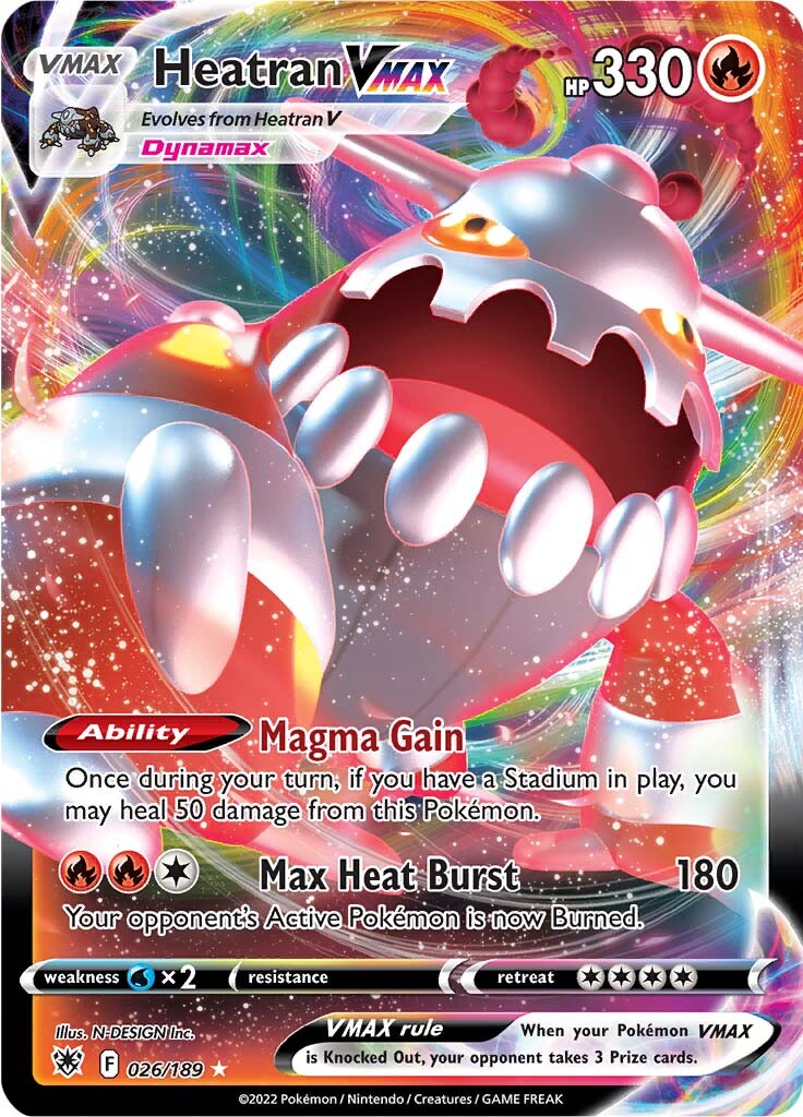 Heatran VMAX (026/189) [Sword & Shield: Astral Radiance] | Good Games Cannington