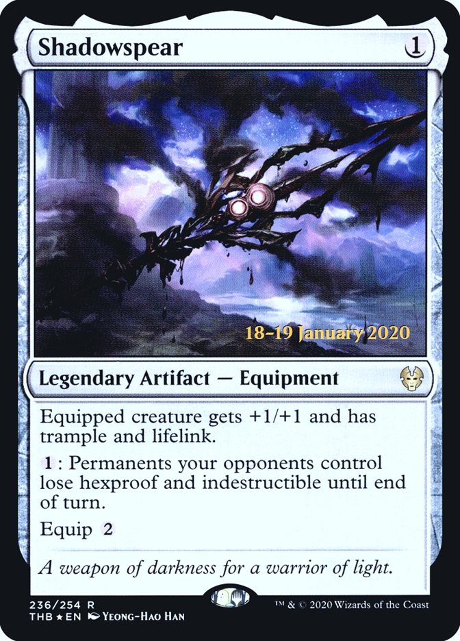 Shadowspear [Theros Beyond Death Prerelease Promos] | Good Games Cannington