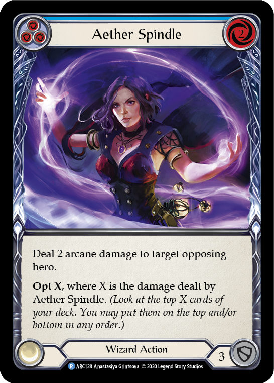 Aether Spindle (Blue) [U-ARC128] Unlimited Normal | Good Games Cannington