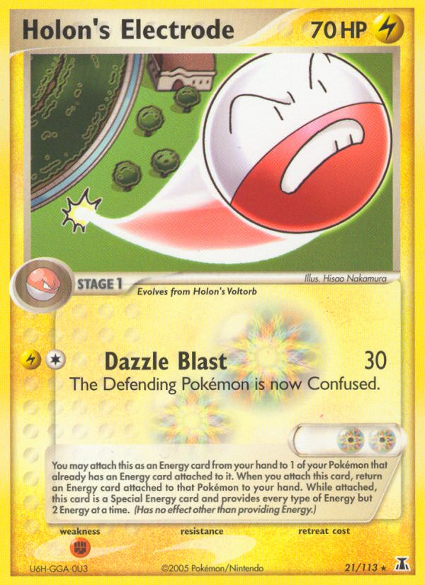 Holon's Electrode (21/113) [EX: Delta Species] | Good Games Cannington
