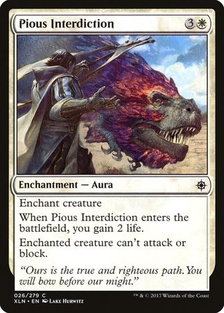 Pious Interdiction [Ixalan] | Good Games Cannington