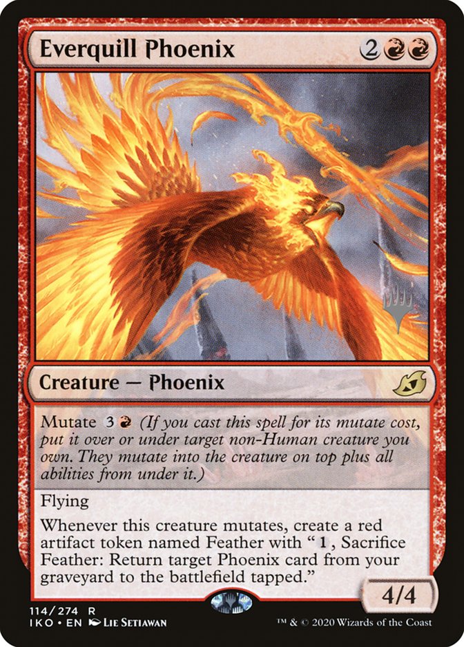 Everquill Phoenix (Promo Pack) [Ikoria: Lair of Behemoths Promos] | Good Games Cannington