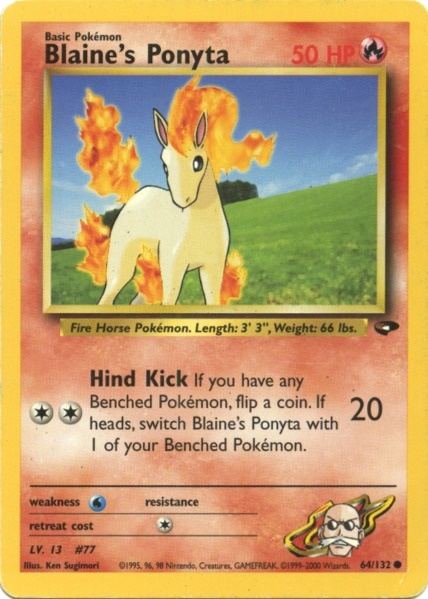 Blaine's Ponyta (64/132) [Gym Challenge Unlimited] | Good Games Cannington