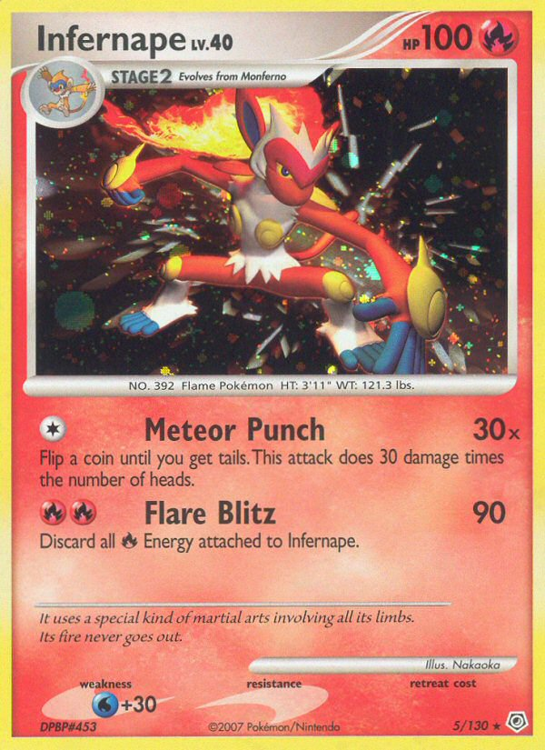 Infernape (5/130) [Diamond & Pearl: Base Set] | Good Games Cannington