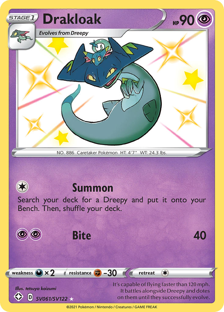 Drakloak (SV061/SV122) [Sword & Shield: Shining Fates] | Good Games Cannington
