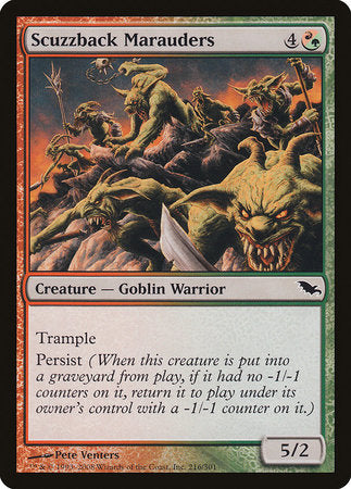 Scuzzback Marauders [Shadowmoor] | Good Games Cannington