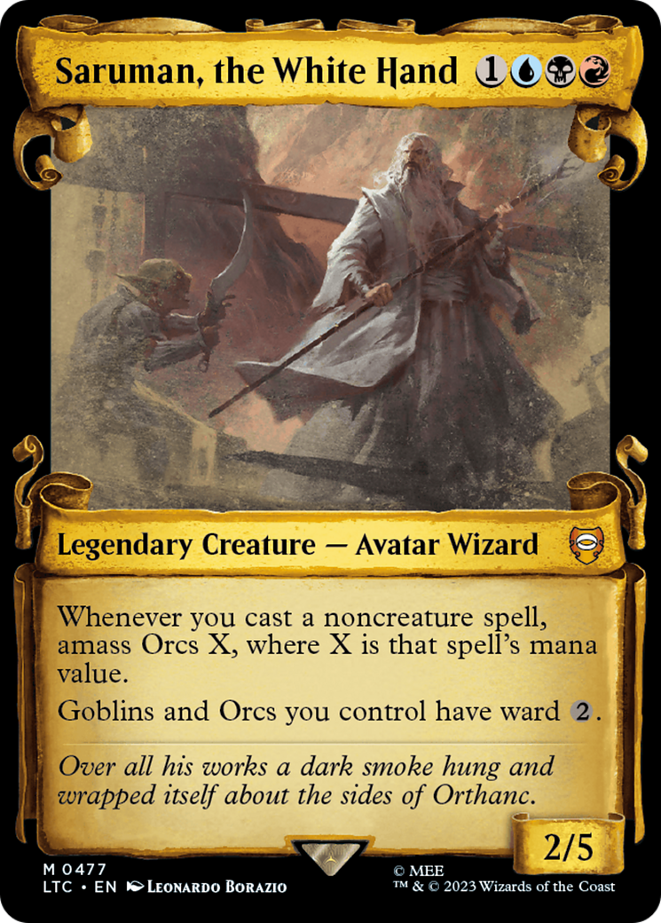 Saruman, the White Hand [The Lord of the Rings: Tales of Middle-Earth Commander Showcase Scrolls] | Good Games Cannington
