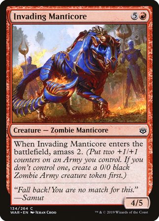 Invading Manticore [War of the Spark] | Good Games Cannington