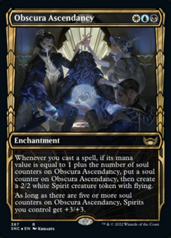 Obscura Ascendancy (Showcase Golden Age Gilded Foil) [Streets of New Capenna] | Good Games Cannington
