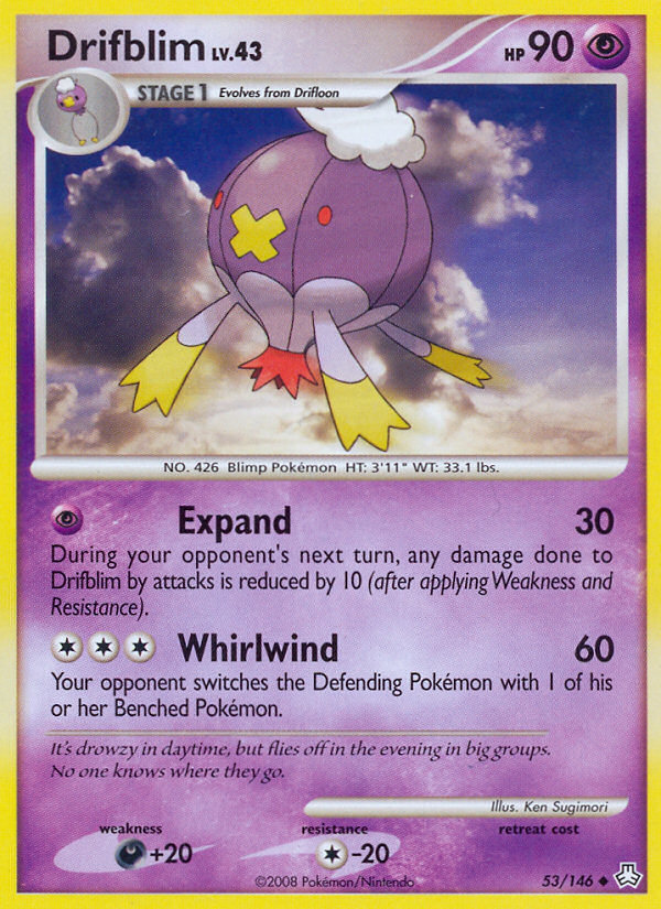 Drifblim (53/146) [Diamond & Pearl: Legends Awakened] | Good Games Cannington