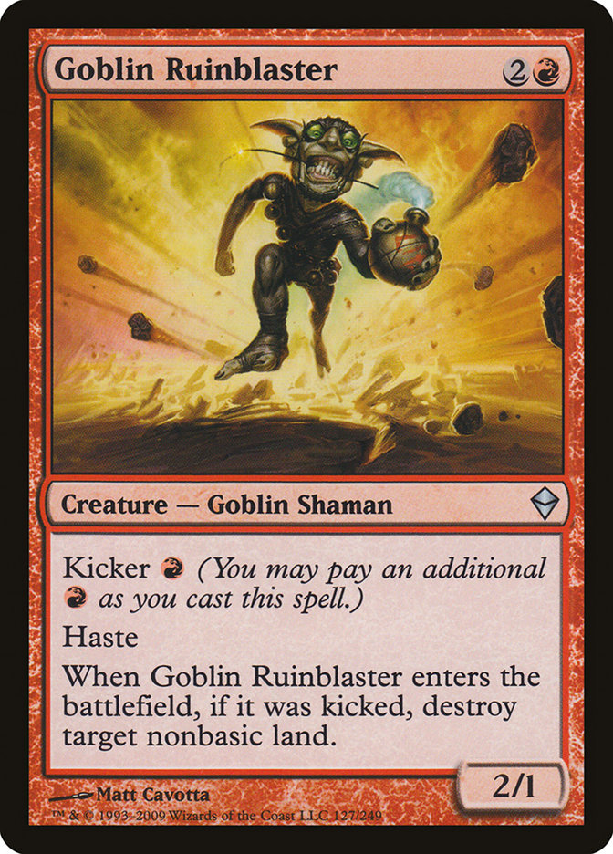 Goblin Ruinblaster [Zendikar] | Good Games Cannington