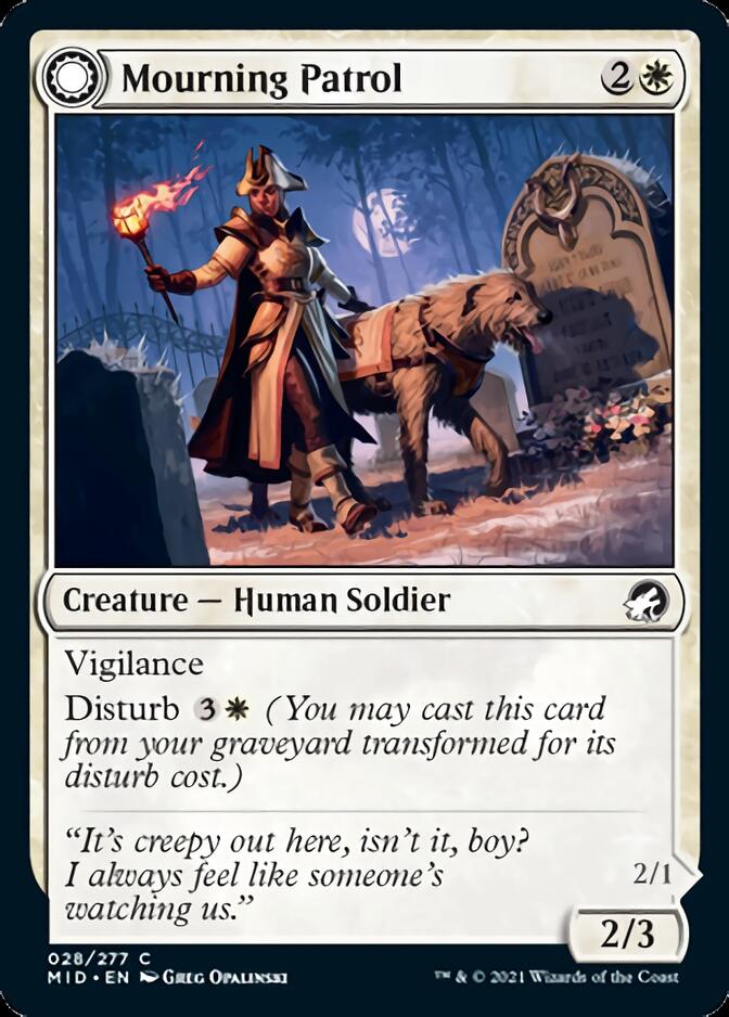 Mourning Patrol // Morning Apparition [Innistrad: Midnight Hunt] | Good Games Cannington