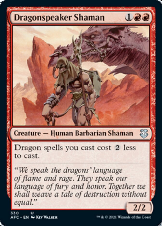 Dragonspeaker Shaman [Dungeons & Dragons: Adventures in the Forgotten Realms Commander] | Good Games Cannington