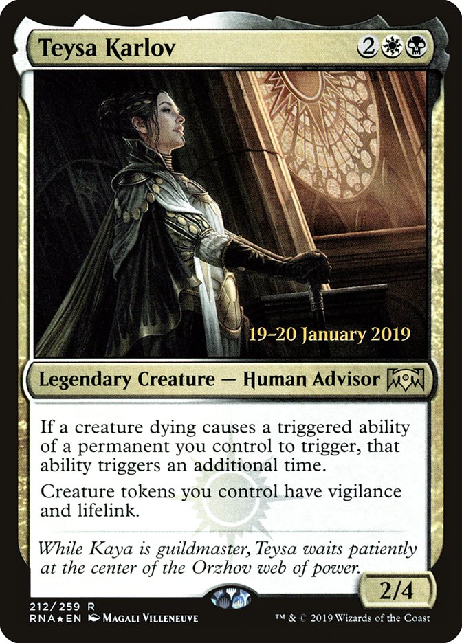 Teysa Karlov [Ravnica Allegiance Prerelease Promos] | Good Games Cannington