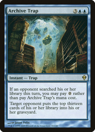 Archive Trap [Zendikar] | Good Games Cannington