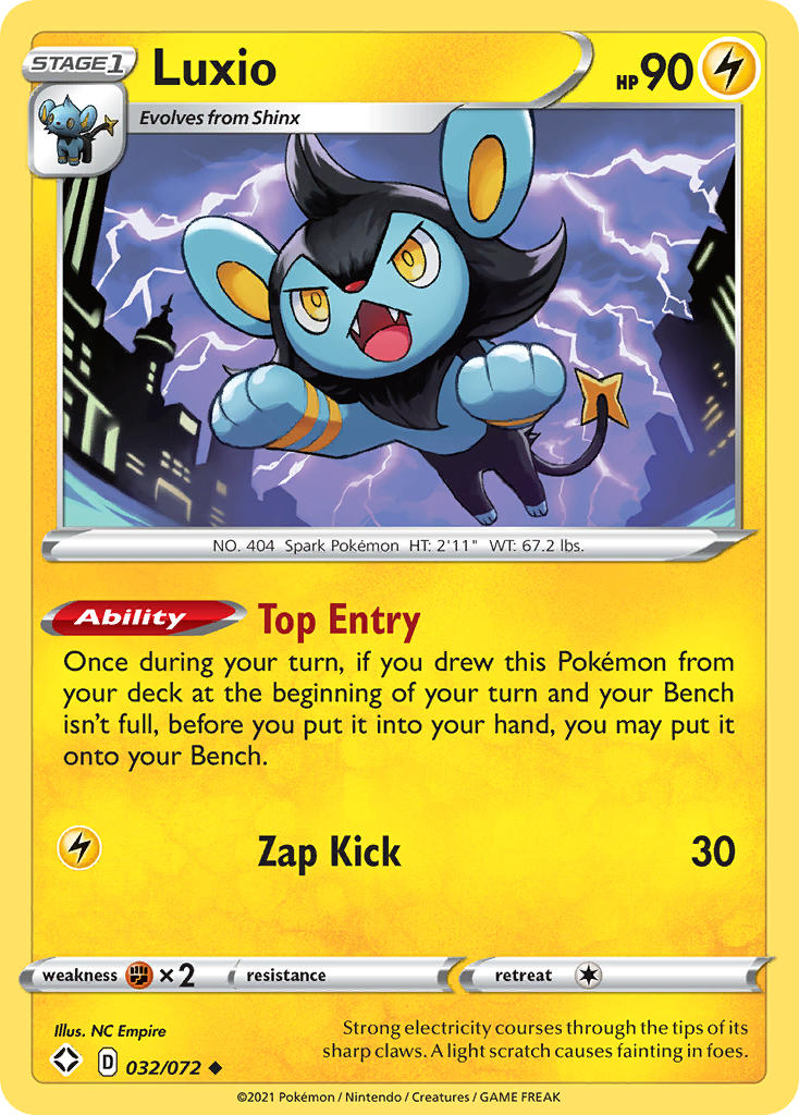 Luxio (032/072) [Sword & Shield: Shining Fates] | Good Games Cannington