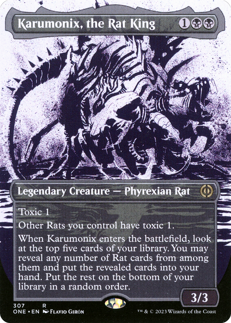Karumonix, the Rat King (Borderless Ichor) [Phyrexia: All Will Be One] | Good Games Cannington
