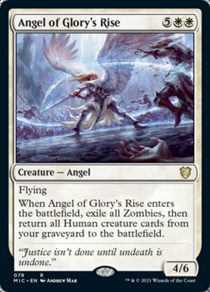 Angel of Glory's Rise [Innistrad: Midnight Hunt Commander] | Good Games Cannington