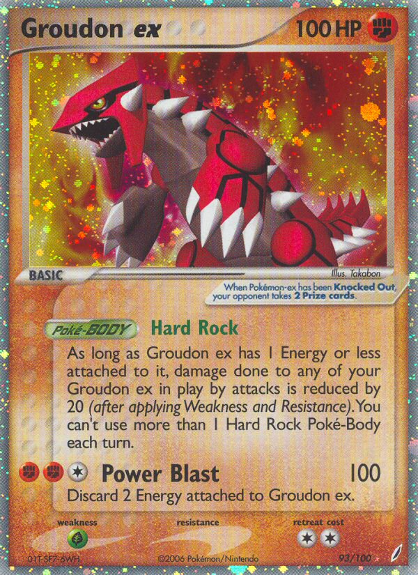 Groudon ex (93/100) [EX: Crystal Guardians] | Good Games Cannington