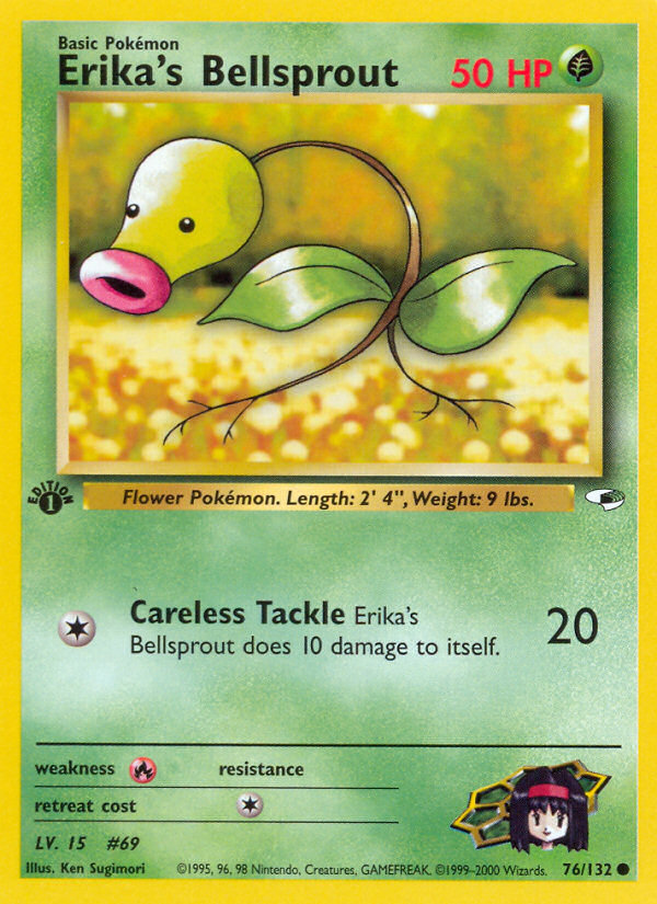 Erika's Bellsprout (76/132) [Gym Heroes 1st Edition] | Good Games Cannington