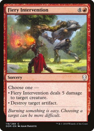 Fiery Intervention [Dominaria] | Good Games Cannington