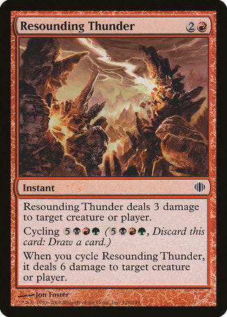 Resounding Thunder [Shards of Alara] | Good Games Cannington
