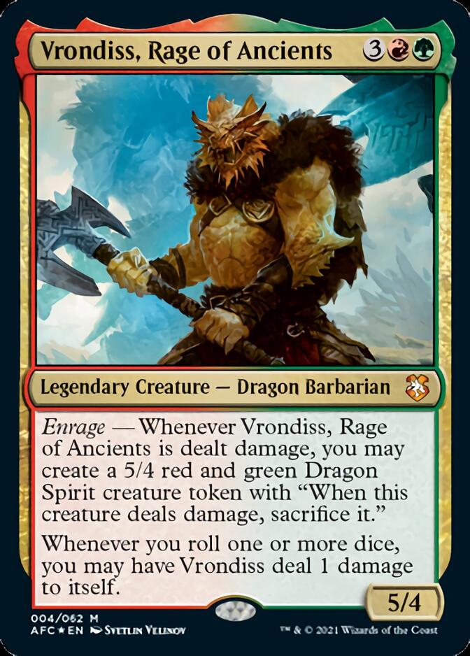 Vrondiss, Rage of Ancients [Dungeons & Dragons: Adventures in the Forgotten Realms Commander] | Good Games Cannington