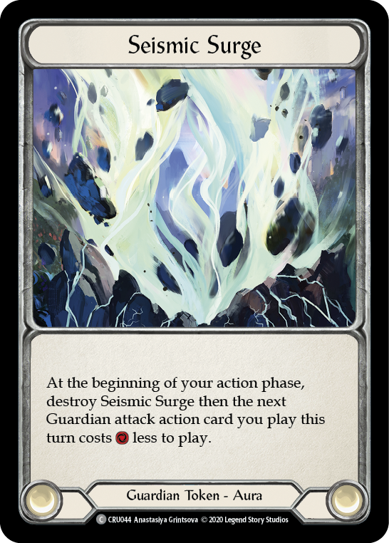 Seismic Surge [CRU044] 1st Edition Rainbow Foil | Good Games Cannington