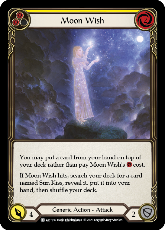 Moon Wish (Yellow) [U-ARC186] Unlimited Rainbow Foil | Good Games Cannington