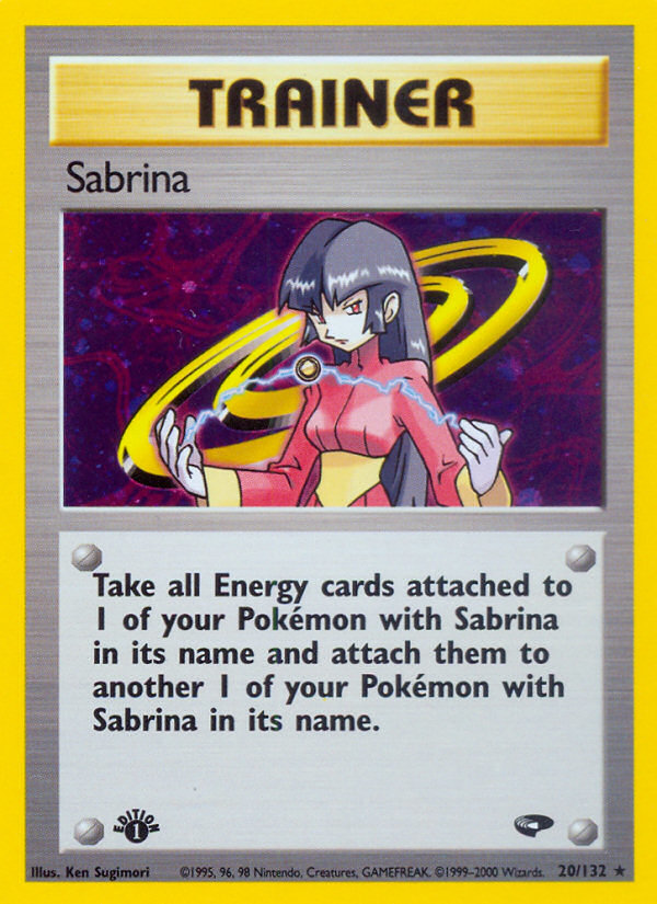 Sabrina (20/132) [Gym Challenge 1st Edition] | Good Games Cannington