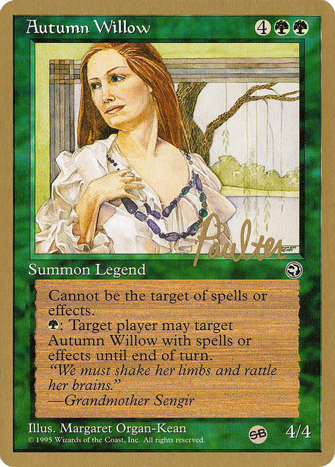 Autumn Willow (Preston Poulter) (SB) [Pro Tour Collector Set] | Good Games Cannington