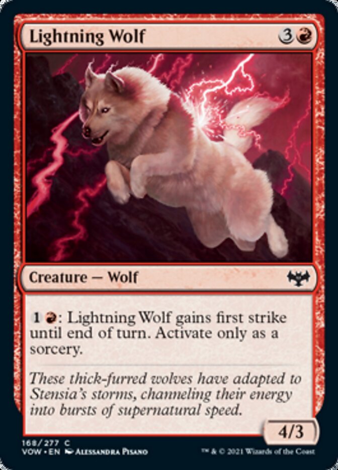 Lightning Wolf [Innistrad: Crimson Vow] | Good Games Cannington