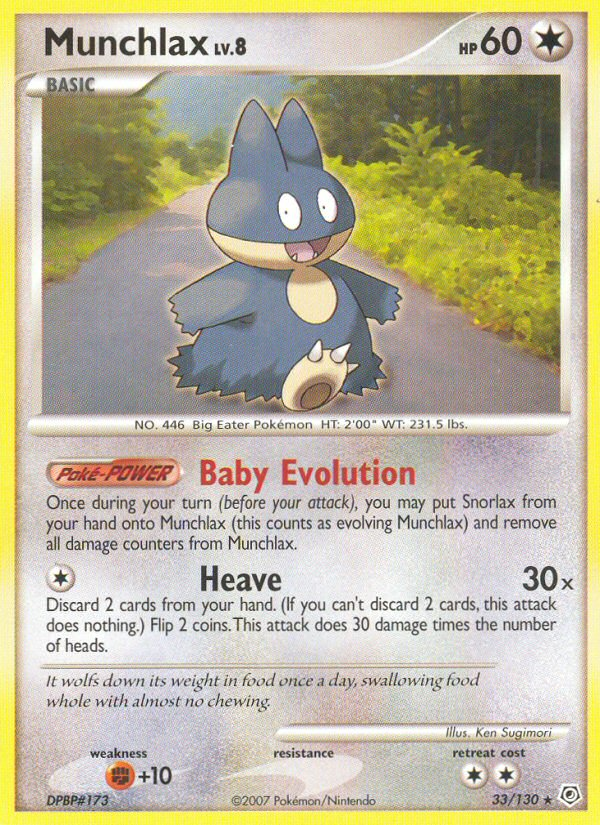 Munchlax (33/130) [Diamond & Pearl: Base Set] | Good Games Cannington
