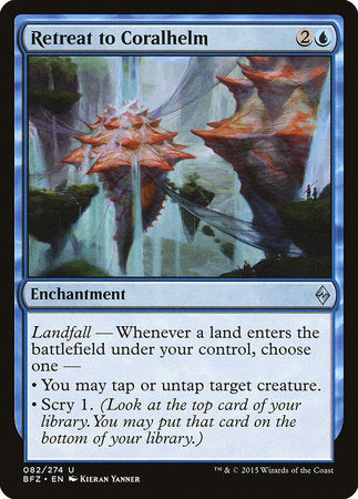 Retreat to Coralhelm [Battle for Zendikar] | Good Games Cannington
