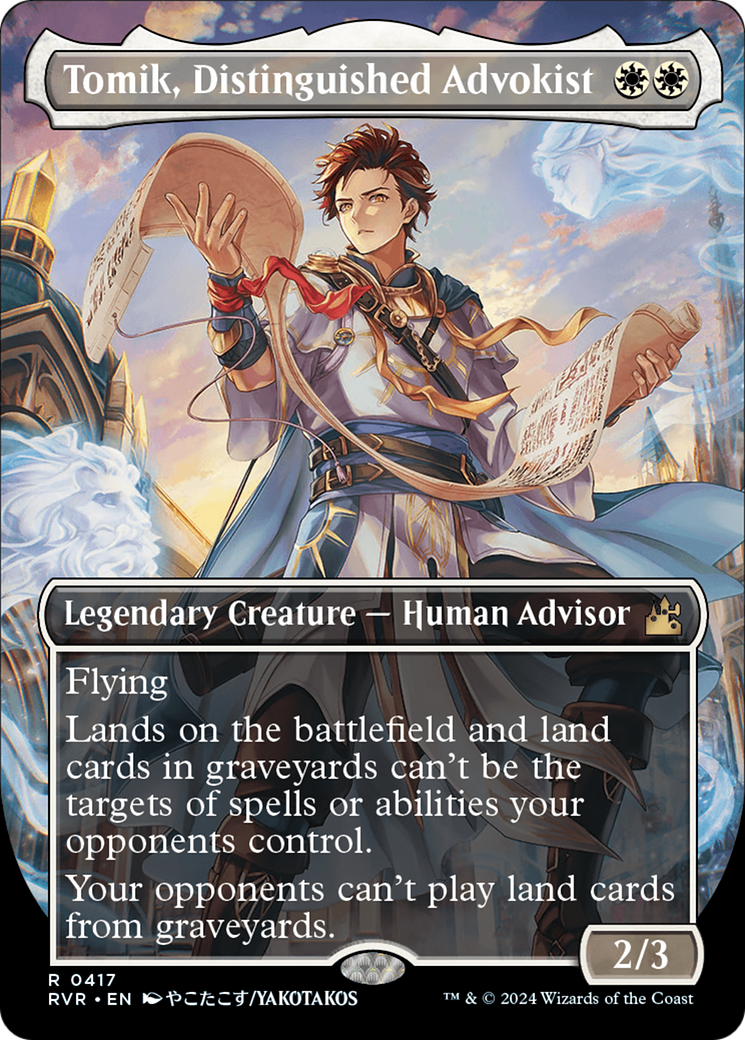 Tomik, Distinguished Advokist (Anime Borderless) [Ravnica Remastered] | Good Games Cannington