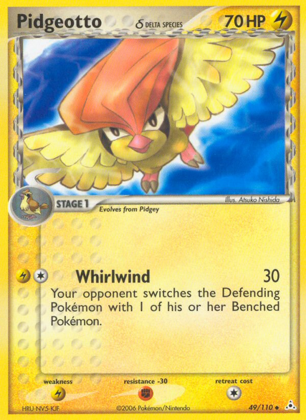 Pidgeotto (49/110) (Delta Species) [EX: Holon Phantoms] | Good Games Cannington