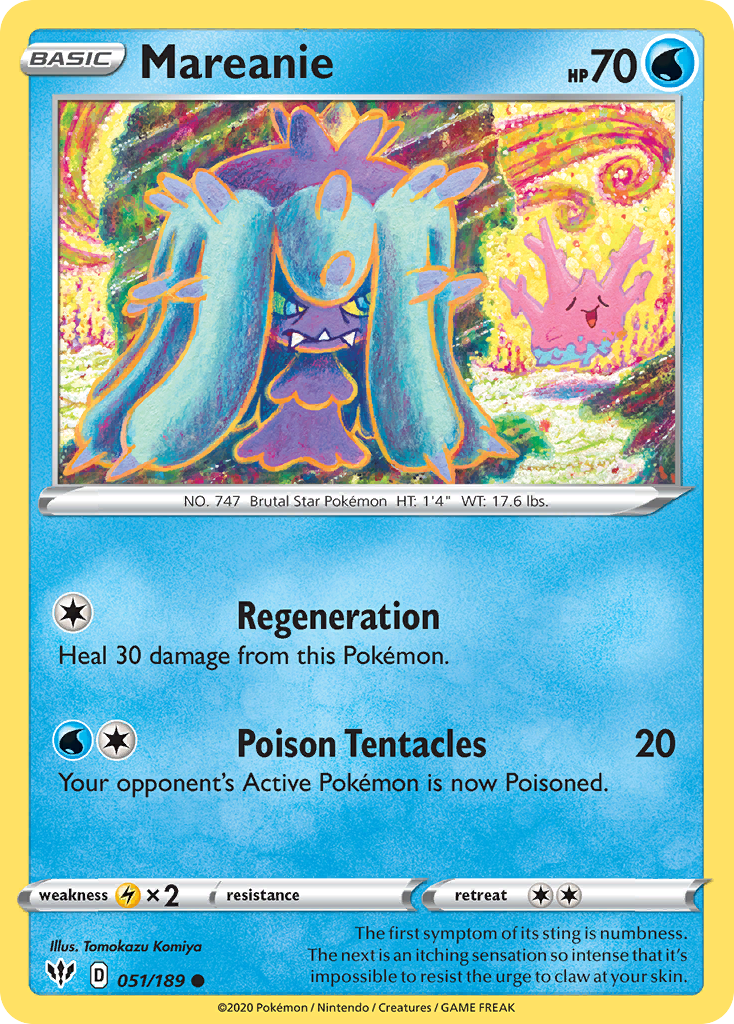 Mareanie (051/189) [Sword & Shield: Darkness Ablaze] | Good Games Cannington