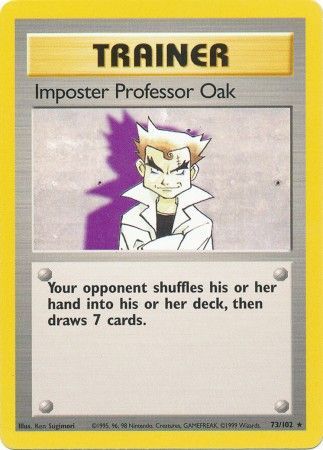 Imposter Professor Oak (73/102) [Base Set Unlimited] | Good Games Cannington