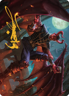 Raphael, Fiendish Savior Art Card (40) (Gold-Stamped Signature) [Commander Legends: Battle for Baldur's Gate Art Series] | Good Games Cannington