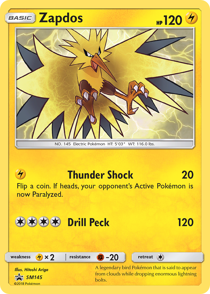 Zapdos (SM145) [Sun & Moon: Black Star Promos] | Good Games Cannington