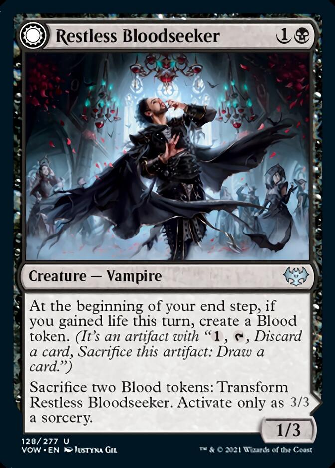 Restless Bloodseeker // Bloodsoaked Reveler [Innistrad: Crimson Vow] | Good Games Cannington
