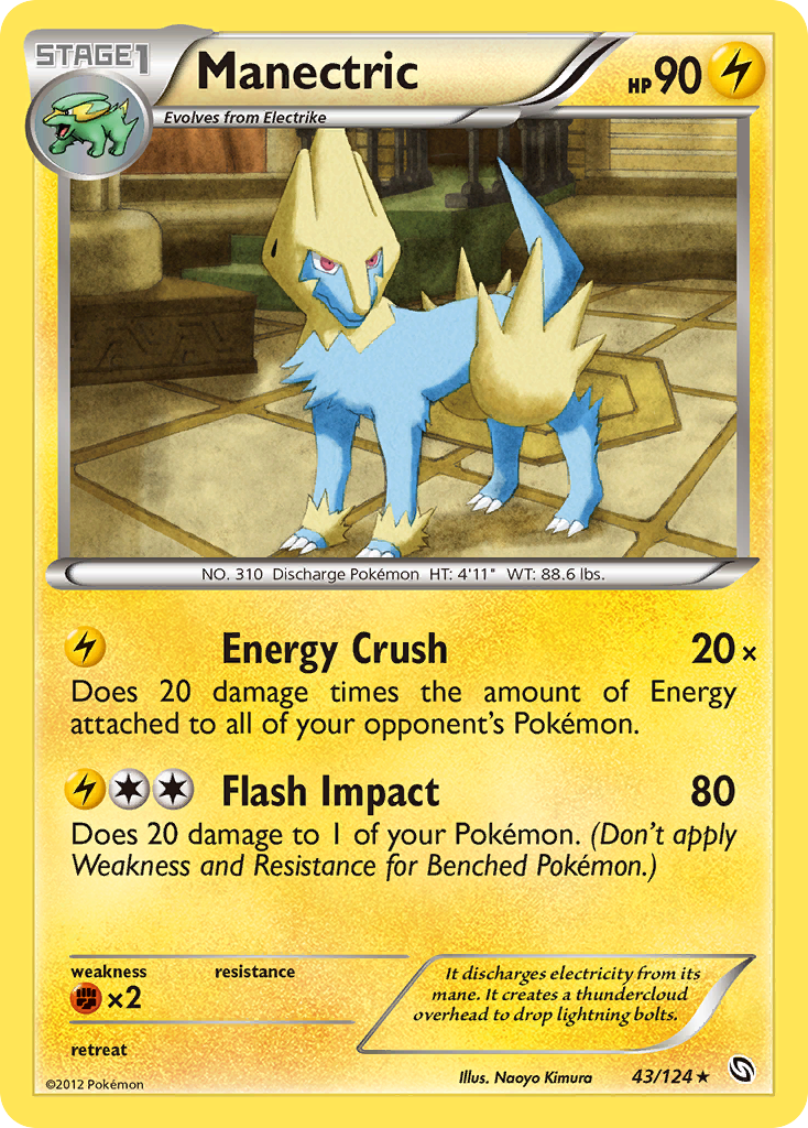 Manectric (43/124) [Black & White: Dragons Exalted] | Good Games Cannington