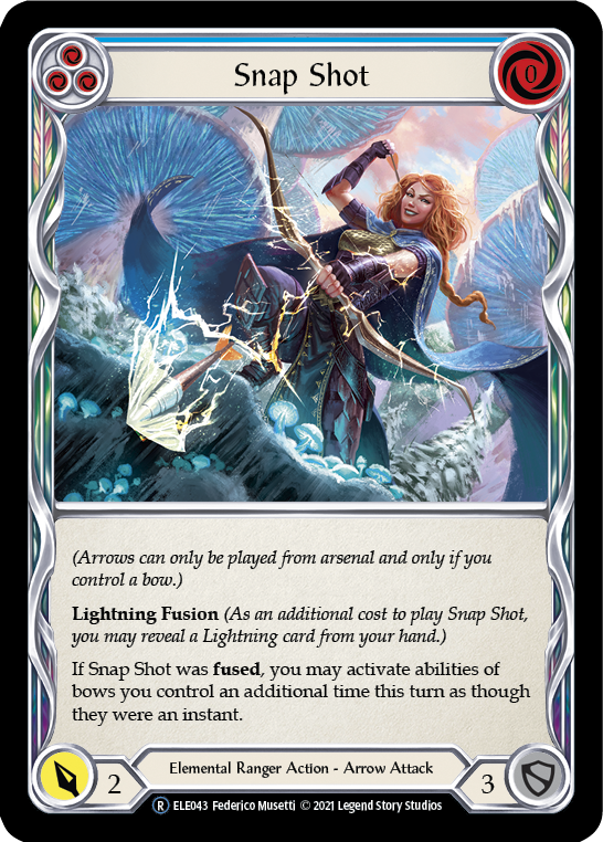 Snap Shot (Blue) [U-ELE043] Unlimited Rainbow Foil | Good Games Cannington