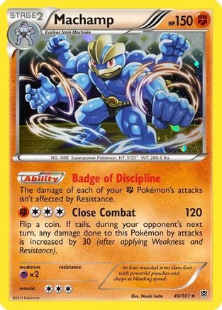 Machamp (49/101) (Cosmos Holo) [Black & White: Plasma Blast] | Good Games Cannington