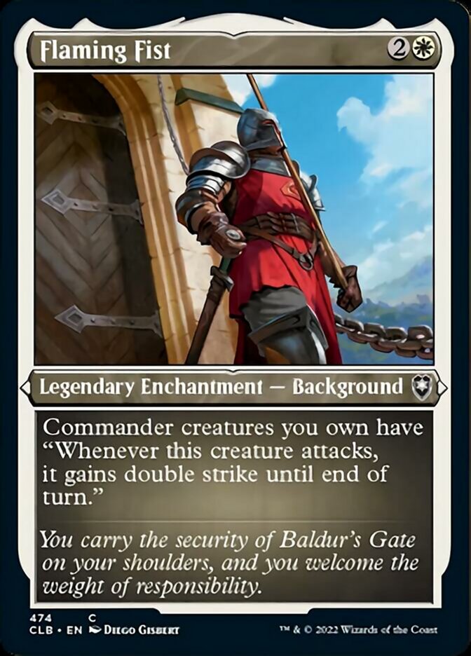 Flaming Fist (Foil Etched) [Commander Legends: Battle for Baldur's Gate] | Good Games Cannington