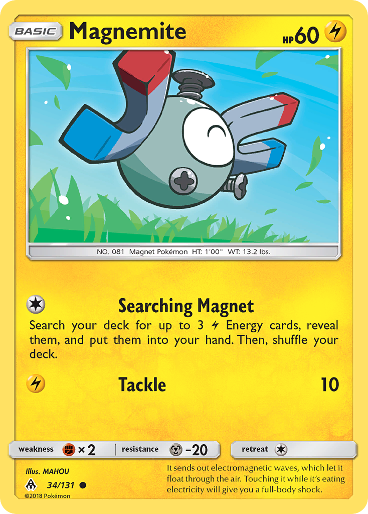 Magnemite (34/131) [Sun & Moon: Forbidden Light] | Good Games Cannington
