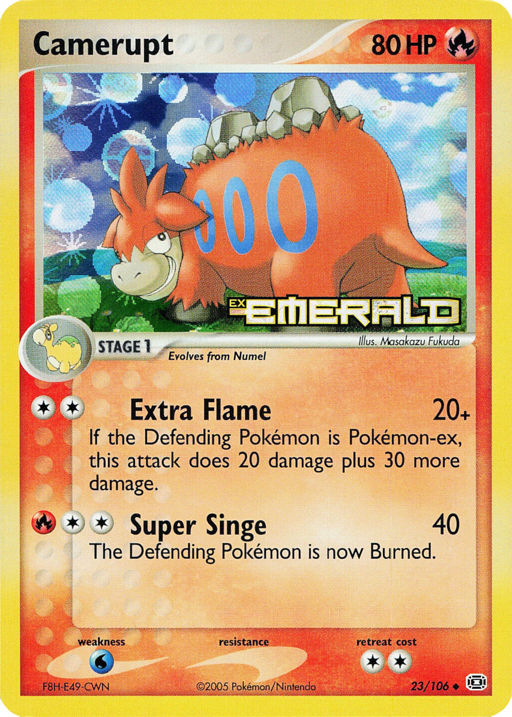 Camerupt (23/106) (Stamped) [EX: Emerald] | Good Games Cannington