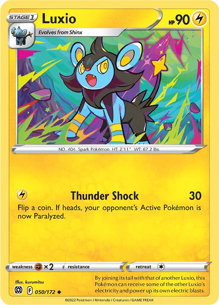 Luxio (050/172) [Sword & Shield: Brilliant Stars] | Good Games Cannington